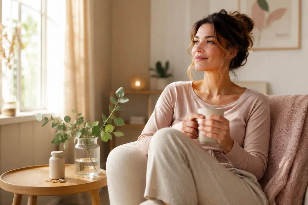 Women's Wellness supplement concept