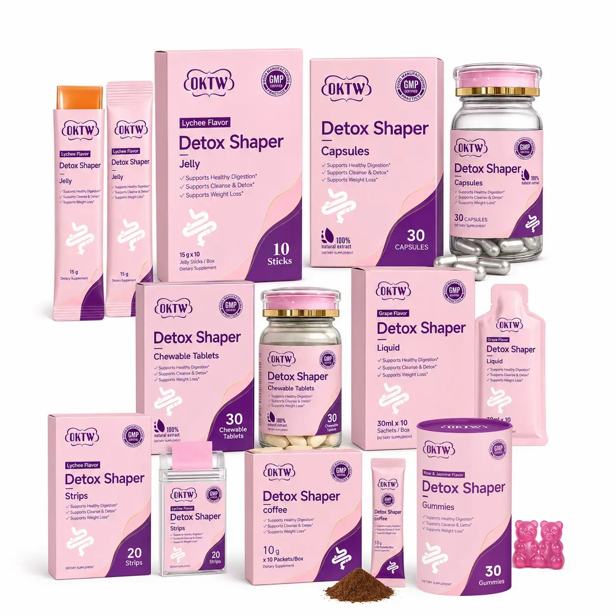 OKTW Detox Shaper seven ready-stock dosage formats