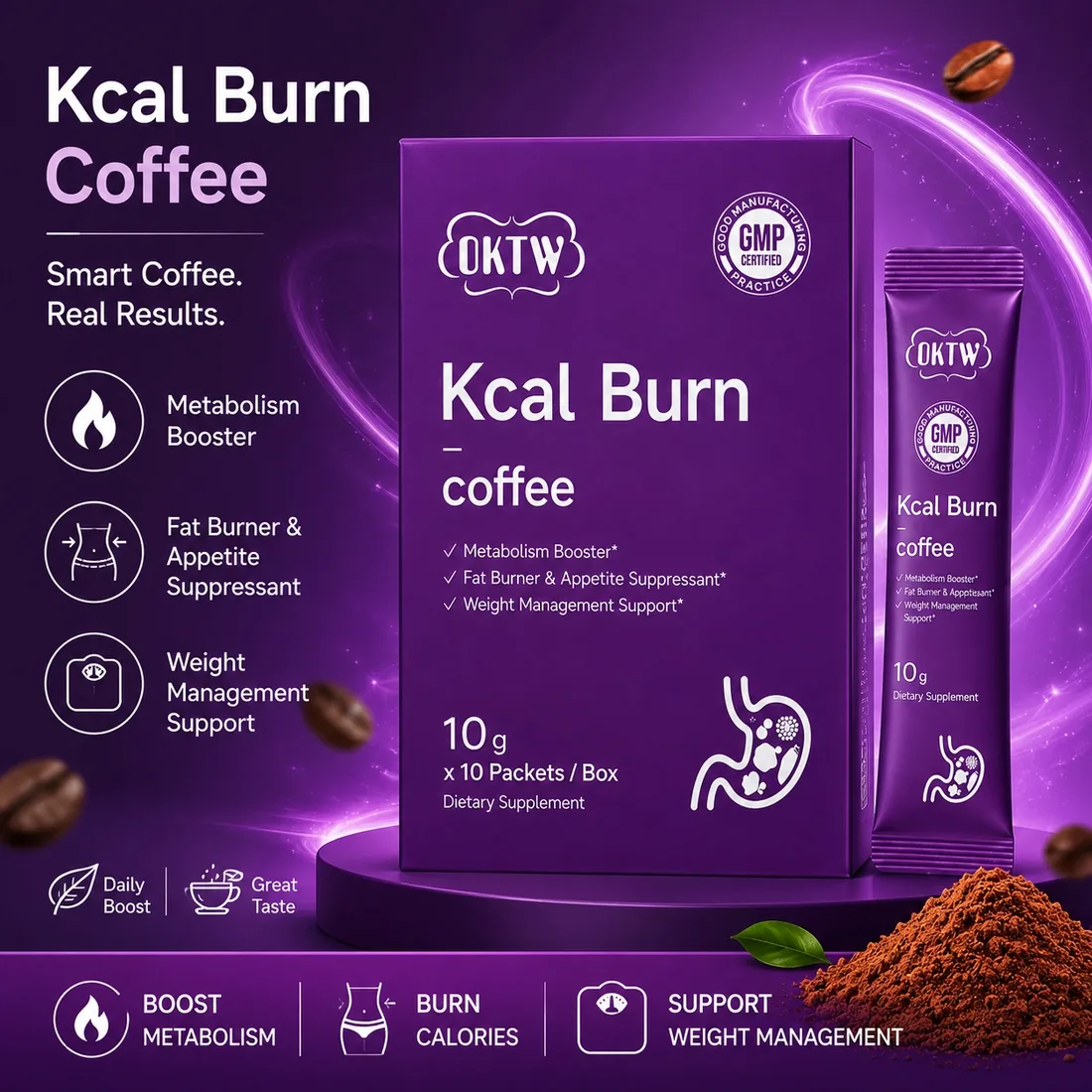 OKTW Kcal Burn Powder Sachets Primary product view