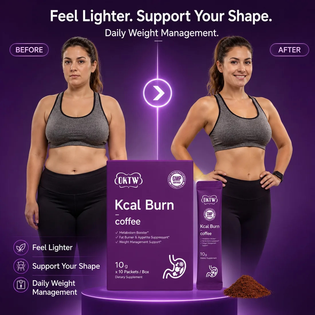 OKTW Kcal Burn Powder Sachets Full set reference