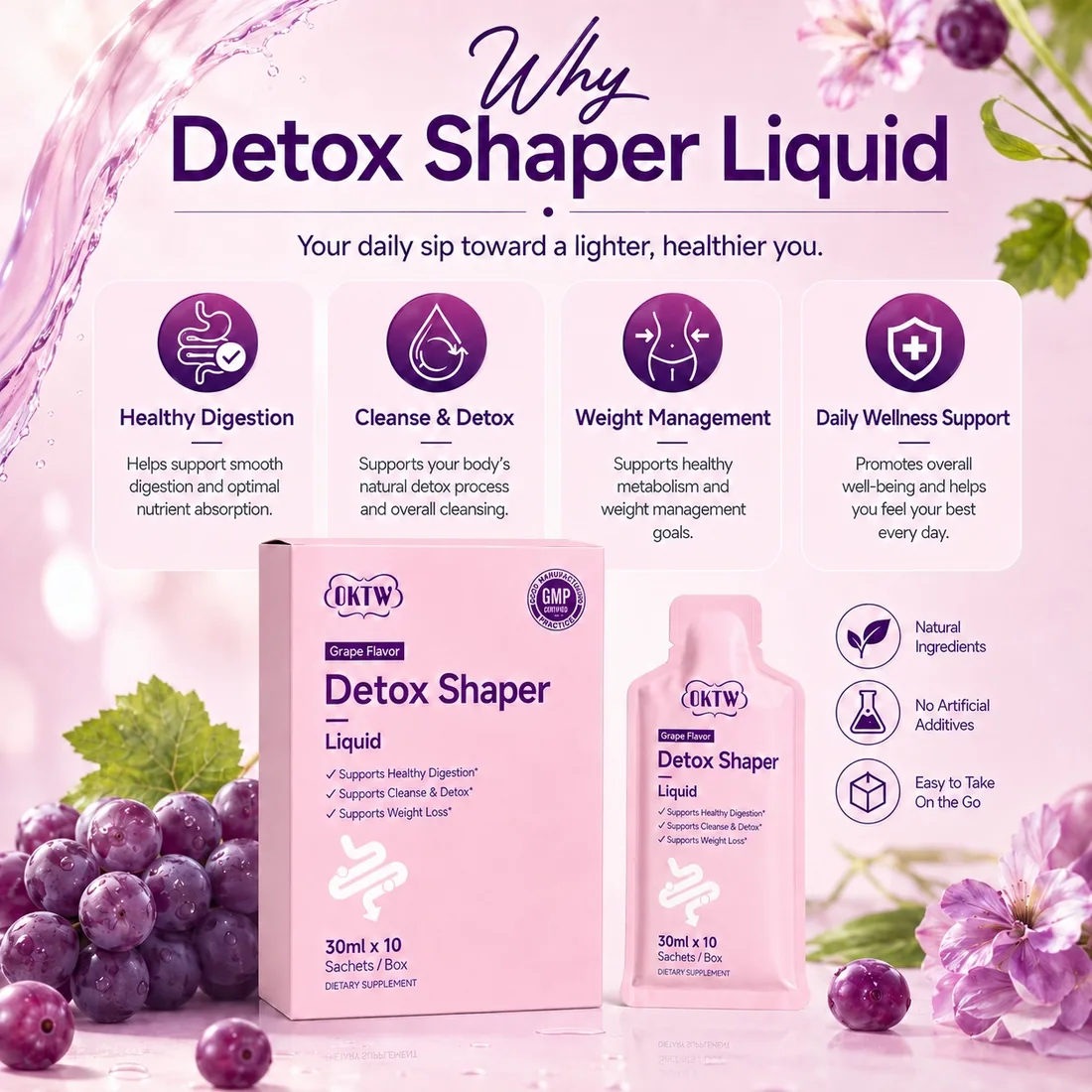 OKTW Detox Shaper Oral Liquids Lifestyle-ready pack